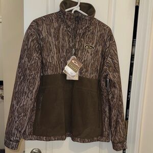 New Drake Women's Camo Zip Pullover Jacket Size L
